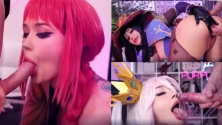 Exodus X Little Reislin Vs Purple Bitch World PMV Games Porn Compilation By BokepSIN